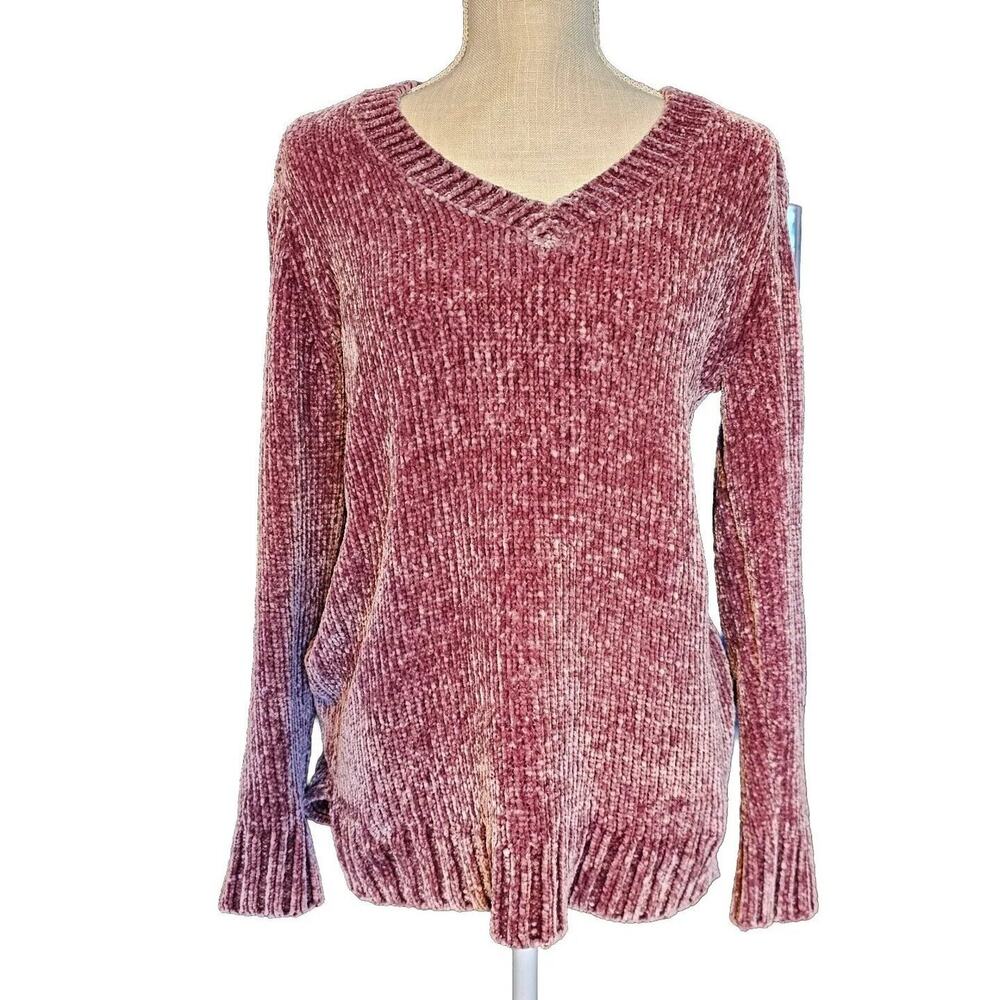 Orvis Sweater Womens Small Pullover Long Sleeve VNeck Soft Girl Cottagecore Pink